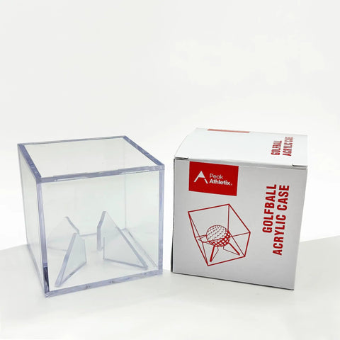 Clear Acrylic Square Baseball And Golf Ball Display Case For Home Office Or Man Cave A Handy Memorabilia Storage Cube