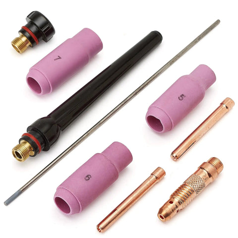 CK Superflex Torch Kit components for 225 Amp AC DC TIG Stick Welder With Pulse Function And 200 Hertz Control