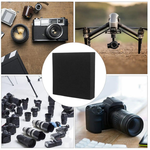 Black Foam Liner Packing Inserts For Protection And Impact Resistance featured with cameras and related equipment