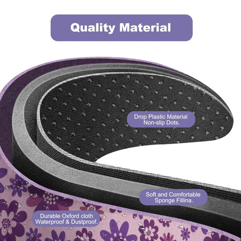 Close-up of Anti Slip Gait Belt Transfer Strap for Seniors with quality material layers, including non-slip dots and padding
