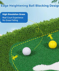 Floating Golf Green For Pool 47 By 24 Inches With Ball Retriever And Anti Drift Ropes showing realistic grass texture