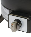 Close-up of control knob on Portable Propane Fire Pit 19 Inch Round For Patio With 55,000 BTU Heat And Ambience