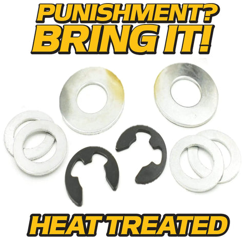 Heavy Duty Front Wheel Bearing Replacement Kit With Four Bushings Two 121748X Two 121749X Thrust Washers And Clips Plus Heat Treated Hardware