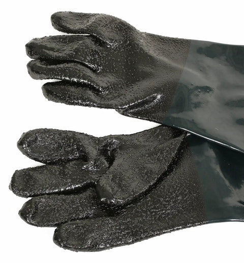 Heavy Duty 23 Point 6 Inch Rubber Sandblast Cabinet Gloves For Sandblasting And Abrasive Cabinets Fits Most Sand Blaster Cabinets