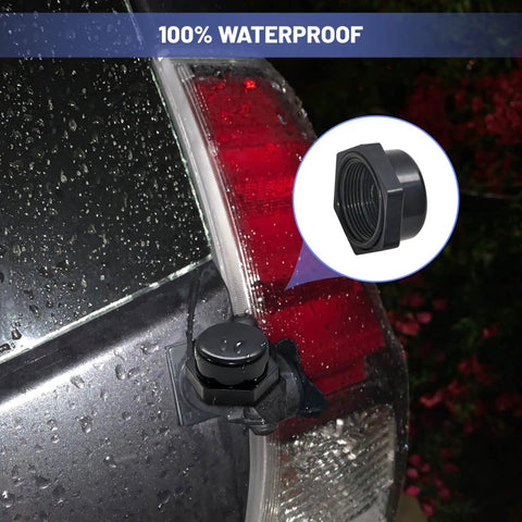 NMO Antenna Mount Cap With O Ring Seal Dust Weather Rain Cover For Outdoor Installations on wet vehicle bumper
