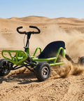 Gas Powered Go Kart 63cc 2.5HP Off Road Kart For Adults And Kids, 25 MPH High Speed Racing Kart with steel frame on desert sand