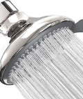 High-Pressure 3-Function Rain Shower Head With Luxury Modern Look Three Point Seven Five Inch Wide Angle Rainfall in Chrome