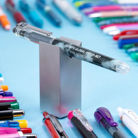Top Shelf Premium Smooth Gel Pens That Glide Like Silk Without Skipping Or Smudging 12 Pack Of Precision 0.7Mm Black Ink Rollers Crafted For The Daily Grind displayed among colorful pens.
