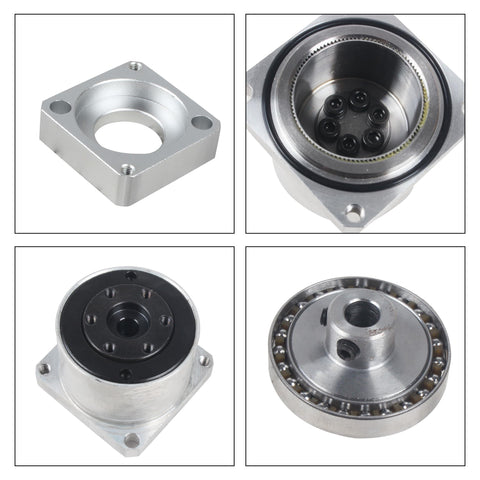 Ultra Compact Harmonic Gearbox Reducer 50 to 1 for Robotic Arms components with flange output and bearings