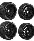 RC Car Repair Kit For Felony Infraction RWD And Mustang GT 1/7 Scale, Includes 2 Front And 2 Rear Wheels With 17mm Hex Hubs
