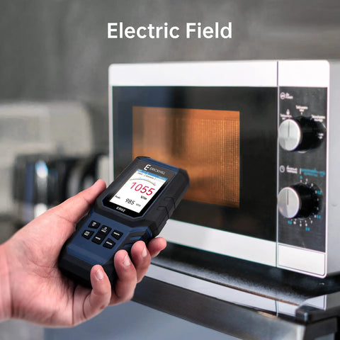 3 In 1 EMF Meter Digital Electromagnetic Field Detector With Rechargeable Battery For EF MF RF Radiation, 5G Cell Tower And WiFi Signal Detection, Home And Office EMF Inspections And Ghost Hunting