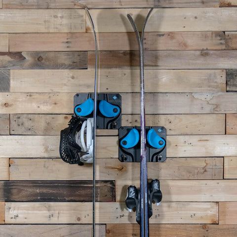Ultimate Ski and Snowboard Wall Rack With Gravity Locking Design For Secure Non Slip Garage Storage That Fits Any Ski or Board