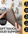 Hands holding Mickey Mouse Minnie Mouse Stitch Winnie The Pooh Totally Anti Fatigue Kitchen Mats With Non Slip Backing PVC