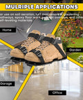 Lawn Aerator Shoes With 1.1 Inch Spikes Adjustable Straps Universal Fit For Yard And Garden Aeration on various surfaces