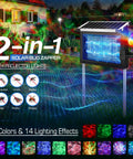 Outdoor Bug Zapper With Projector Lights For Patio And Garden 4500V Waterproof Mosquito Killer displayed in garden setting