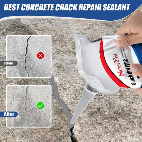 Fast Drying Concrete Crack Filler Kit For Driveways And Foundations, Waterproof Self Leveling Cement Sealant application