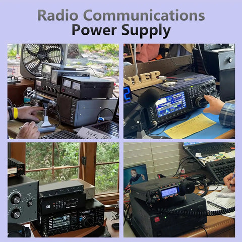 Universal Compact Benchtop Power Supply For CB, HAM And Amateur Radios, 30 Amp Regulated AC To DC Converter With 13.8V Fixed Output, Screw Terminal Connections, Cooling Fan, Ideal For Your Home Lab