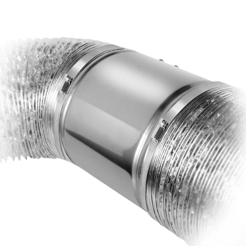 Six Inch Inline Fan For Grow Tents, 240 CFM Metal Duct Fan With ETL Listing, Prewired Six Foot Grounded Cord, duct connection