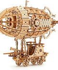 3D Wooden Airship Puzzle for Grown-Ups and Kids DIY Model Kit Brain Teaser with Laser Cut Plywood Craftsmanship Classic Airship Vibe