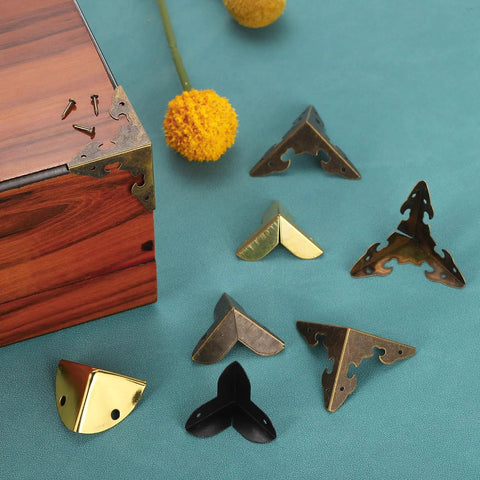 Supercharge Your Home Setup With These Slick 8 Piece Metal Corner Guards Crafted To Shield Furniture And Boxes While Dropping Clean Gold Vibes Features Durable Construction Includes Mounting Screws For Hassle Free Assembly