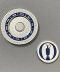 British Open Golf Coin And Ball Marker Kit With St Andrews Old Course Yardages Magnetic Coin And Two Sided Claret Jug Ball Marker
