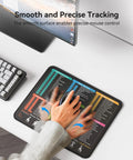 Excel Cheat Sheet Desk Pad And Mouse Pad For Word, PowerPoint, And Windows Shortcuts, Non Slip Waterproof Office Desk Mat in use