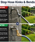 Hose Connector 180 Degree And 360 Degree Brass Garden Hose Elbow Adapter For RV And Camper Use Twist Free No Fuss Kink Resistant Easy Faucet Connection For Outdoor Hoses And Watering, brass swivel hose on faucet