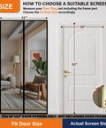Breathable Magnetic Screen Mesh for Front and Sliding Doors, Easy Install, size 36 x 82 inches illustration with measurements