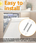 Two Pack Four Inch Double Hook Tension Extension Spring Forged From Superior Heavy Duty Spring Steel Built Tough For Top Shelf Durability And A No Sweat Install On Every Job in a kitchen setting with dishwasher.