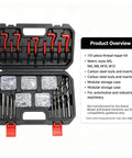 Metric Helicoil Kit For Auto And Industrial Repairs, Pro Grade Quick Fix Strength Inserts To Restore Damaged Threads, case with M5-M12 tools