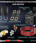 Remote Battery Disconnect Switch Kit 12V 250A Heavy Duty Quick Kill Prevent Battery Drain With Remote Control components displayed