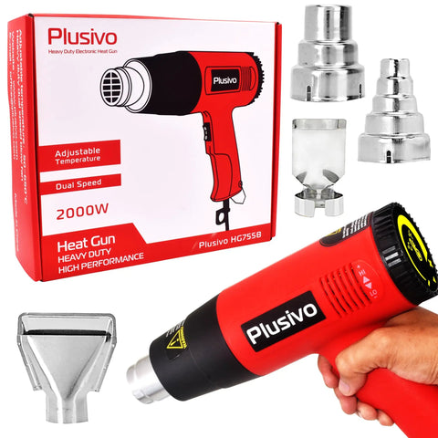 Beast 2000W Heat Gun With Dual Speed Airflow And Adjustable Temperature with nozzles and packaging