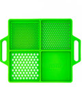 Green Flexible Organizing Tray For Bolts, Screws And Small Fasteners, Non Slip Pro Grade Silicone Tool Tray For Mechanics, top view
