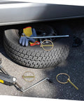 Secure Locking Pin Kit For Trucks Farm Tractors And Trailers 10 Pcs Lynch Pin Assortment With Easy Install Clips Durable Fasteners For Safe Tight Hitch Latches And Equipment Now. Hitch pin set on trailer tire with jack and gloves