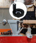 2 Pack Hand Crank Revolving Handle 63x8mm Wheel With M6 Thread for Lathe Machine and Grinder Durable Gum Wood Grip
