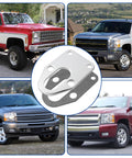Fuel Pump Mounting Plate With Chrome Bolts For Chevy Small Block Engines 265 283 305 307 327 350 400 Fits Mechanical Fuel Pumps