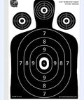 Made In USA Paper Shooting Range Silhouette Targets 50 Sheets 17x25 Inch for multiple firearms and practice sessions
