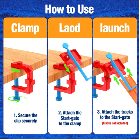 Step-by-step guide to Two Lane Starting Gate For Toy Car Tracks Lets You Launch Two Cars At Once Quick Plug And Play Install In Seconds