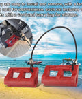 4 Inch Steer Stop Outboard Hydraulic Steering Lock for Outboard Motor Trailering and Transport Red Fits Most Cylinder Rods