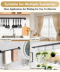 Collage showing Adjustable Black Double Curtain Rod Set With Twist In Telescoping Segments And Wrap Around Design For 32 To 58 Inch Windows