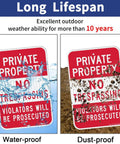 Danger Controlled Access Zone Security Sign 8 By 12 Inch Outdoor UV Ink Weatherproof Panel, shown water- and dust-proof