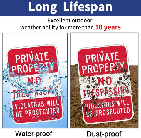 Crystal Clear Lockout Tagout Warning Sign 8 By 12 Inch Aluminum Plaque showing waterproof and dustproof properties.