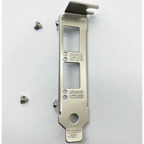 Top Shelf Knockout Low Profile Bracket For Intel E10G42BTDA X520-DA2 X520-SR2 X710-DA2 Server Network Cards silver metal bracket with screws