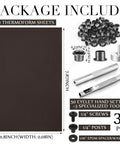 145 Piece DIY Holster Kit with eyelet hand setter, thermoform sheets, screws, fasteners, rubber washers for knife sheath