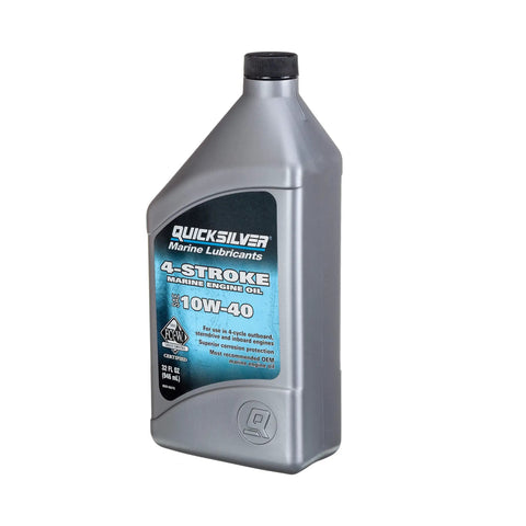 10W-40 4-Stroke Marine Engine Oil, 1 Quart For All Outboard And Inboard Motors, High Temp Protection Against Wear And Corrosion, Built To Handle High RPM, Extended Engine Longevity For Boats And Watercraft