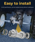 Rear Hub Repair Kit For Polaris Scrambler 500 4x4 Trail Blazer 250 330 Trail Boss 330 2005 2013 Beefed-Up Aluminum Forged And Machined Heavy Duty Axle Hub Assembly installation diagram
