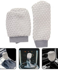 Get That Fresh And Breezy Fit With This Super Durable Gear Shift Knob Cover Kit Plus Breathable Brake Handle Grip Sleeve Made For Ultimate Comfort And Long lasting Style In Your Ride. gray knit shifter and handbrake cover set, breathable fabric