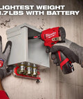 12V Subcompact Brushless Impact Driver Bare Tool With Quarter Inch Hex For Tight Spaces used on electrical box