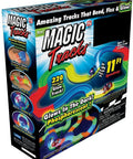 Magic Tracks Bendable Race Track That Lights Up And Glows In The Dark, Flexible Serpentine Design With 5 LED Lights, 11 Foot Set Box