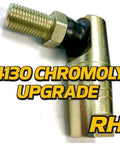 2 Pack Universal One Half Inch Twenty Thread Right Hand Ball Joint Tie Rod End With Beefed Up Super Tough Crimped Joint Heavy Duty Seal Zinc Yellow Coating For Rust Protection And Long Lasting Steering Performance, 4130 chromoly RH